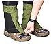 Vistnale Low Ankle Gaiters Elastic Anti Scratch Canvas Ankle Gaiters for Hiking Green 1Pair