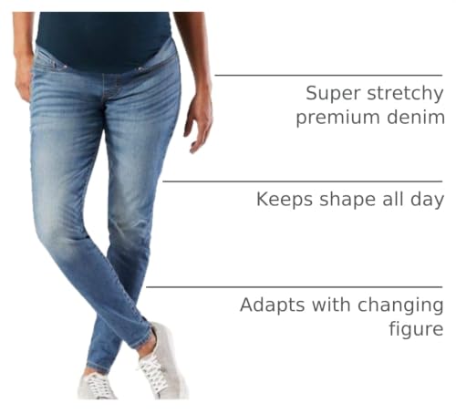 Image of Levi Strauss Signature Gold Women's Maternity Baby Bump Skinny Jeans - Discontinued