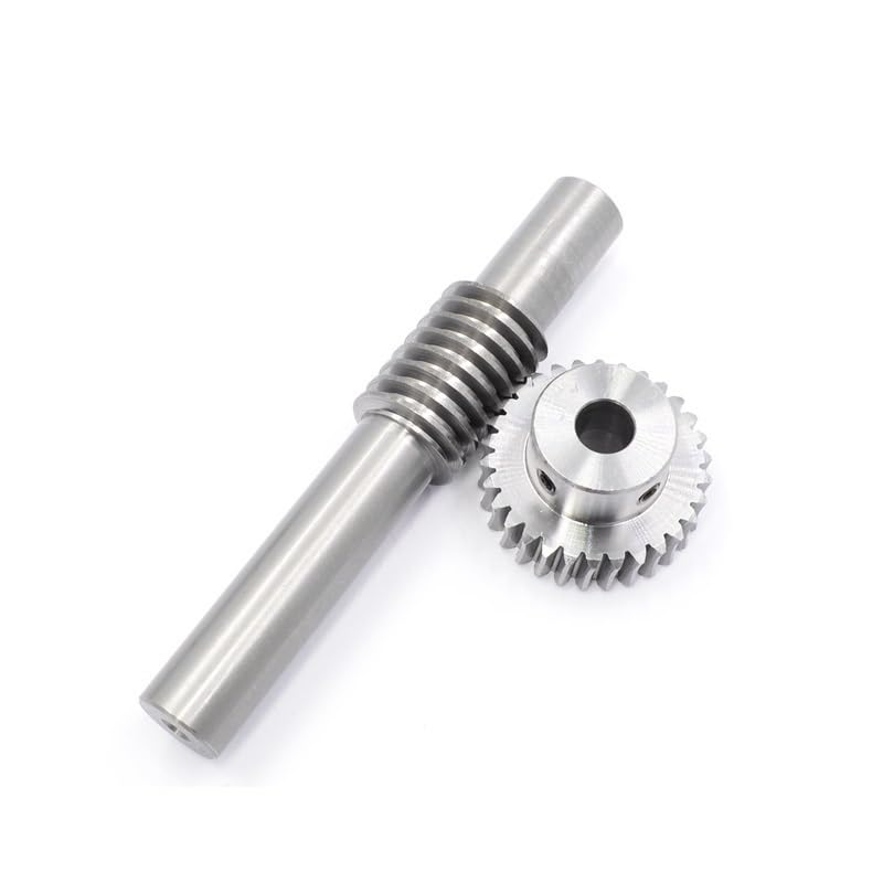 Rueda helicoidal módulo 1 60T y eje helicoidal de acero para maquinaria CNC 5
