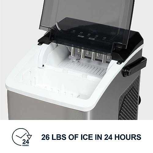 Koolatron 1.85L Portable Nugget Ice Maker Machine, Compact Countertop