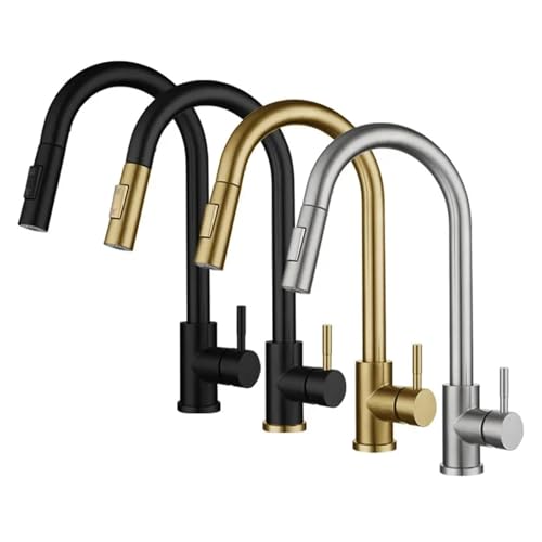 Robinet extractible col de cygne or monotrou pivotant 360 - 4