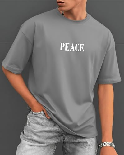 Image of AUSK Baggy Hip-Hop T-Shirt for Men - Graphic Printed T Shirts || Oversized Men Tshirt || T-Shirts