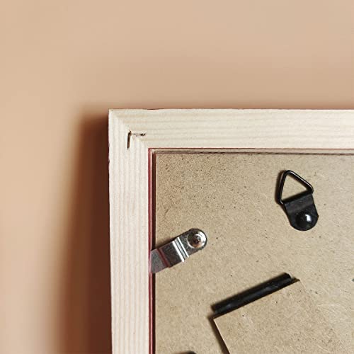 Kele Model 4X6 Picture Frames Red Solid Wood Frame, Plastic Panel (Film Needs To Be Removed) Table Or Wall.front Window Opening 3.5X5.5 Inch. #TOP5