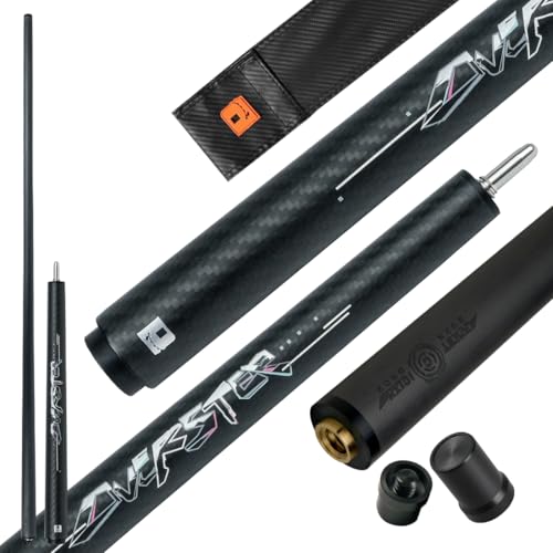 YEUEK Little Monster Wrapless Grip Jump Cue Black Technology Carbon Fiber 12.9mm 9.5oz 40.9