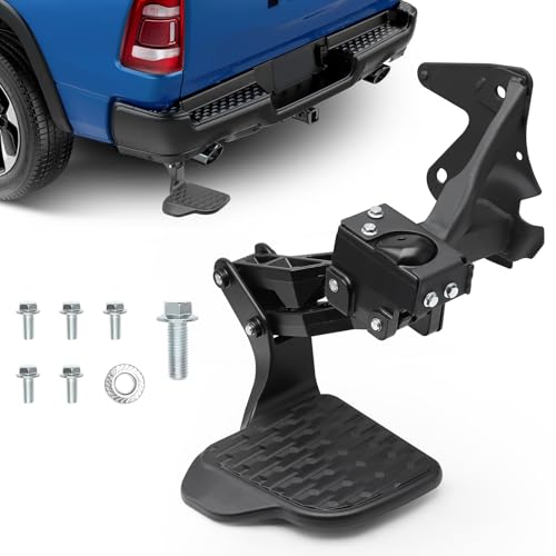 keriolee Rear Bed Step Retractable Bumper Tailgate Step for Dodge Ram 1500 2024 2025 2026 Truck Rear Bedsteps Replaces 82216597AC