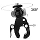 gexuamz Kugelkopf Blitzschuh Adapter Stativkopf Klemme - 2 Stücke Artikuliert Einstellbare Kamera Klammer Standard 1/4 Zoll Schraube Adapter für Kameras, Flash Light, Stativ, DV Monitor, LED Lights