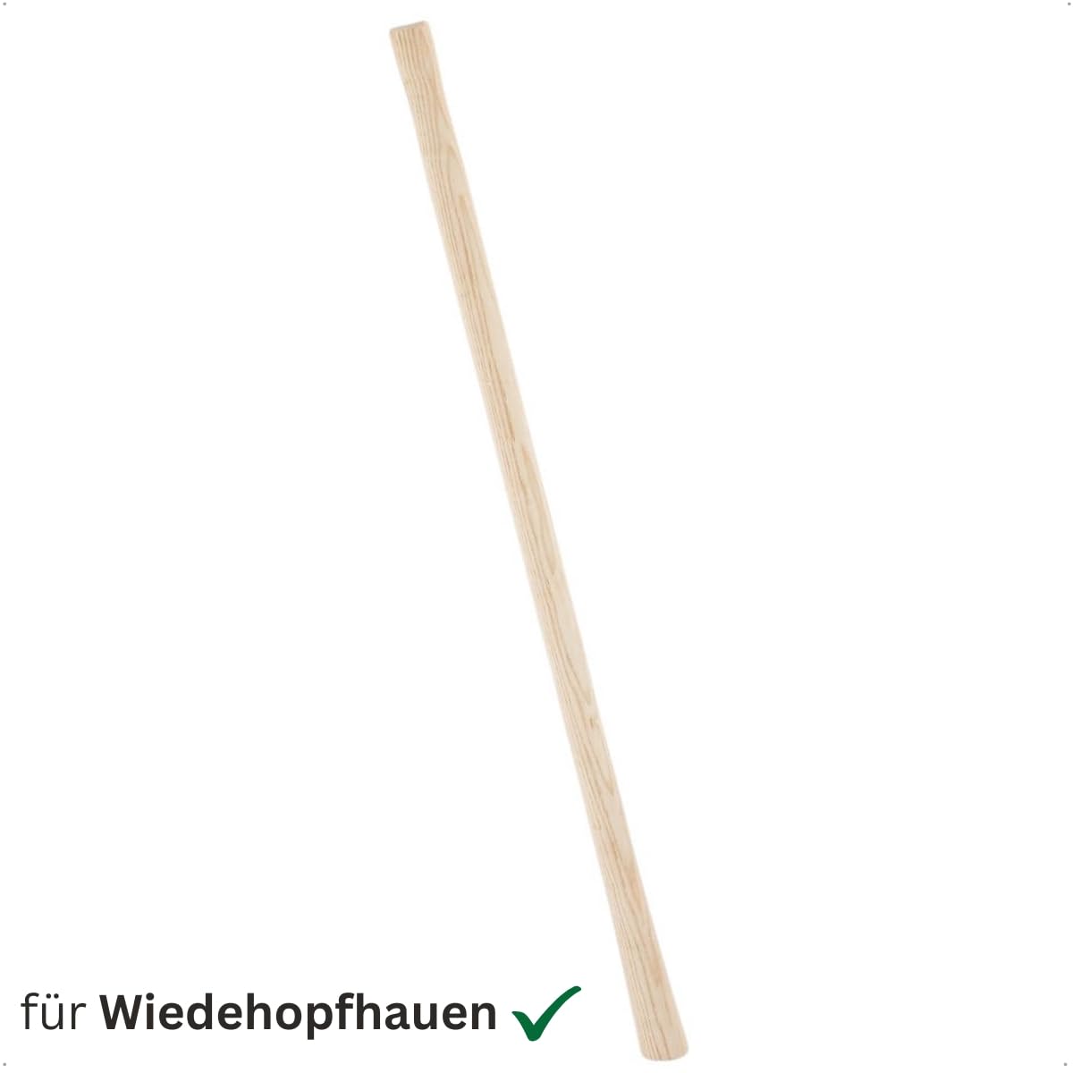 Rekord Wiedehopfhauenstiel aus Holz, Länge: 105 cm, stabil und robust, für etliche Gartenarbeiten mit Wiedehopfhauen, Wiedehopfhackenstiel, Doppelhackenstiel