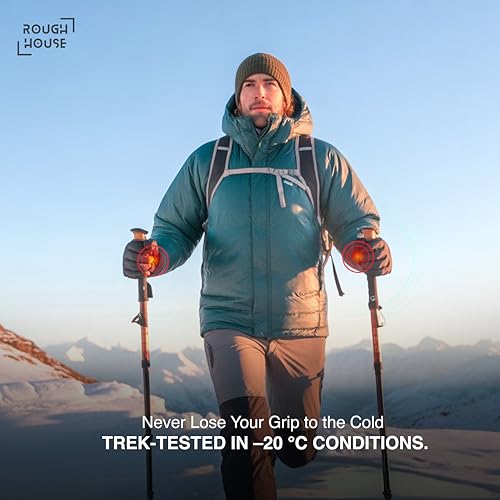 Image of Roughhouse Hand Warmers Pack of 4 Pairs | 8+ Hour Air-Activated Heat Packs for Gloves | No Goo Powder Formula | Trekking, Camping & Winter Sports | Safe & Natural