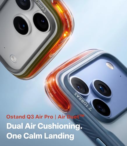 TORRAS Q3 Air Pro for iPhone 18 Pro Case, 360° Mag Stand, Dual Airbags - image 9