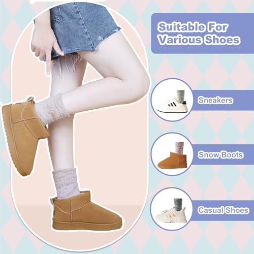 ICEIVY Womens Fuzzy Socks Thick Soft Warm Winter Fluffy Cozy Cabin 5 Packs Casual Home Sleep Socks with Gifts Box (US, Numeric, 5, 9, Regular, Regular, ZYJX1) - image 5