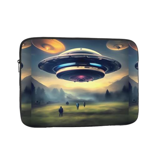 Airship Landing Laptop Sleeve Case 12 Inch Suitable for Notebook Computer Tablet Traveling Carrying Simple Case