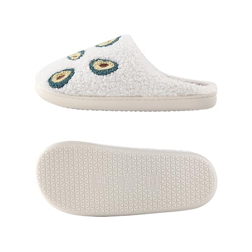 Image of Women's Men's Cute Fuzzy Heart Slippers Memory Foam Fluffy Couple Slippers Cozy House Indoor Outdoor Shoes