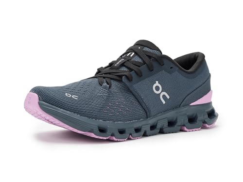 On Women's Cloud X 4 Sneaker, Navy/Sakura, 9