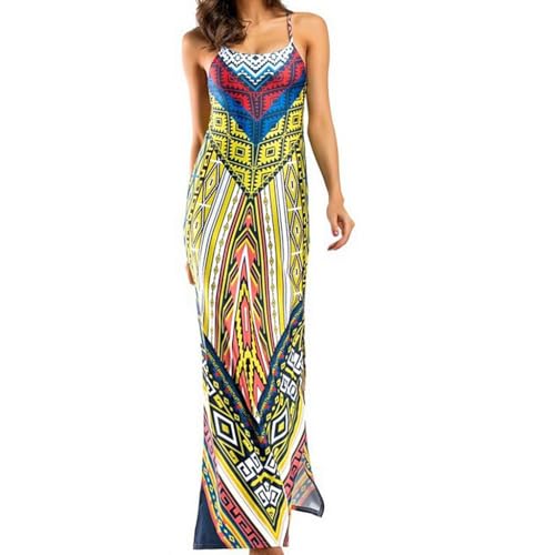 Enakshi® Womens Bodycon Long Open Dress Floral Pattern Round Neck...