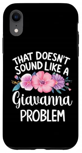 Giavanna Personalized Cute Flower Girls Giavanna Name スマホケース iPhone XR 用