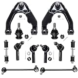 Detroit Axle - 12pc End Kit for 2000-2004 Nissan Xterra, Front 2 Upper Control Arms w/Ball Joints 2 Lower Ball Joints 4 Outer Inner Tie Rods 4 Front Rear Sway Bars 2001 2002 2003 Replacement