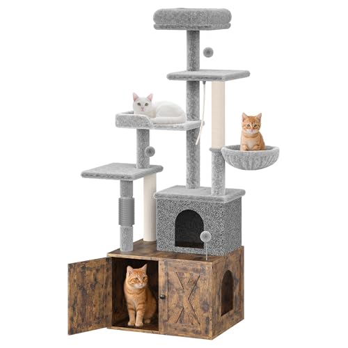 Árbol para Gatos con Caja de Arena y Rascador miniatura 1
