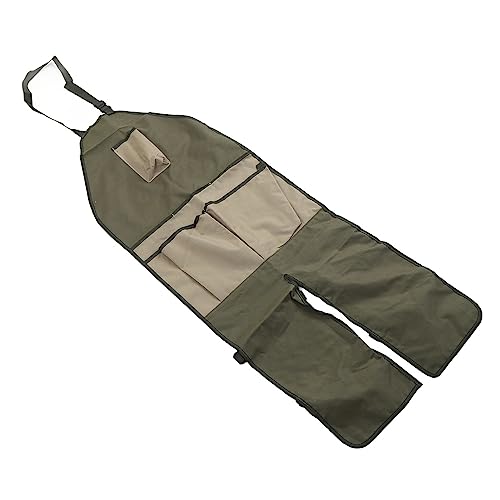 JAOCDOEN Outdoor Leggings Apron, Oxford Cloth Gardening Leggings Apron with Multi Pocket Regulable Buckle Leg, Ideal for Workshop, Garage, Orchard