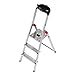 Price comparison product image Hailo 8160-301 L60 150 kg Capacity Aluminium Stepladder (3 Steps)