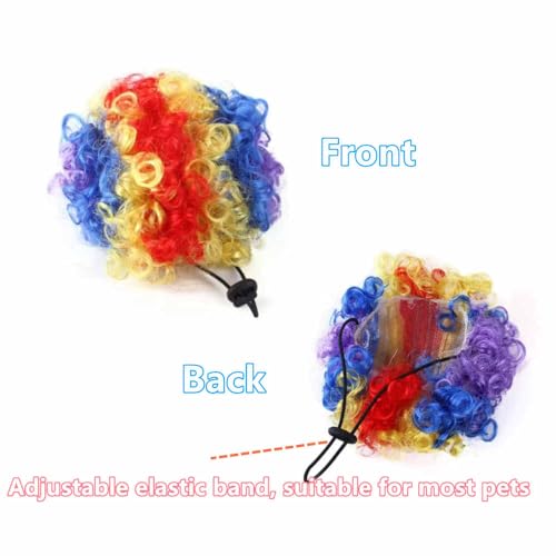 Set Disfraz Payaso para Perro con Peluca Ajustable miniatura 3