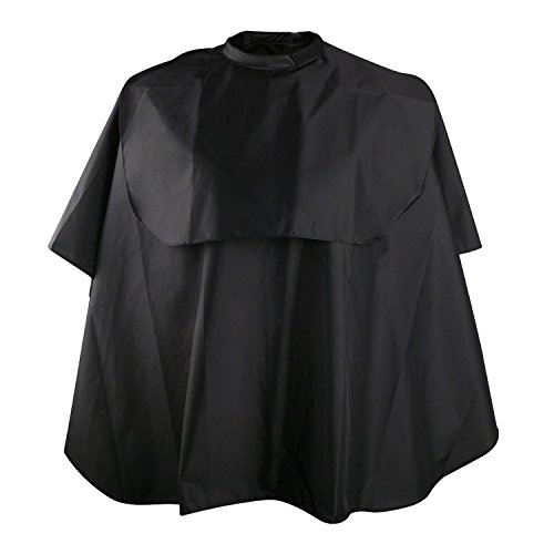 Hair Dye Cape, Segbeauty Professional Nylon Hair Cutting Cloak Hair Washing Cape, Black Comb-Out Makeup Artists Hair Dyeing Apron with Closure for Barber Hairdressing Hairstylist Hair Salon