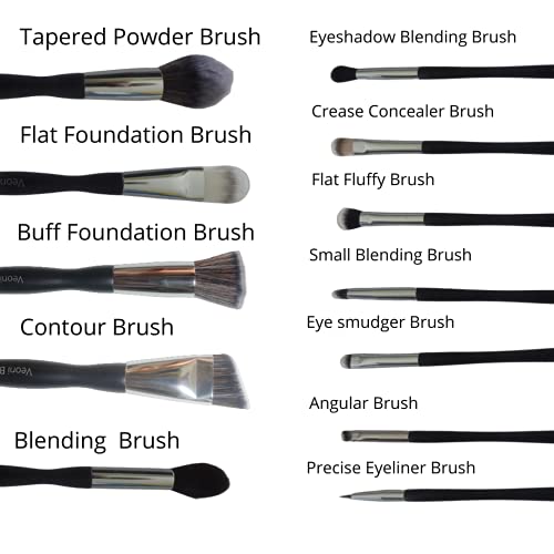 Image of Veoni Belle Professional Makeup Brush Tapered Blending Brush (VB513)