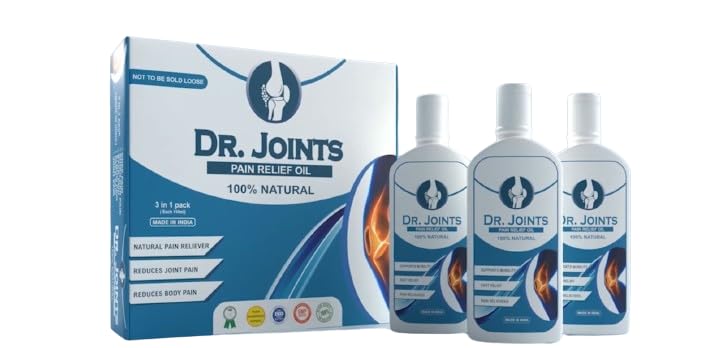 DR. JOINTS Pain Relief Oil | Muscle Pain Relief Oils | Pain Oil for Sore Muscles, Stress Relief - Clove, Camphor, Menthol, Eucalyptus & Peppermint Infused Body Oil - 110Ml (B0BLYHKJWB) Amazon Price History, Amazon Price Tracker