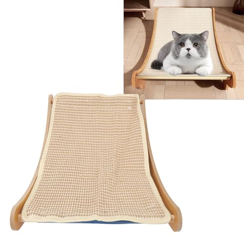 Arranhador Multifuncional para Gatos, Almofada para Arranhar Cama de Sisal, Base Reforçada para Prot