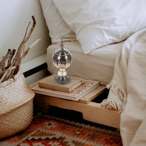 STOBAZA Queimador de Incenso Árabe Ramadan Queimador de Cone de Incenso Árabe Incensário Árabe Supor