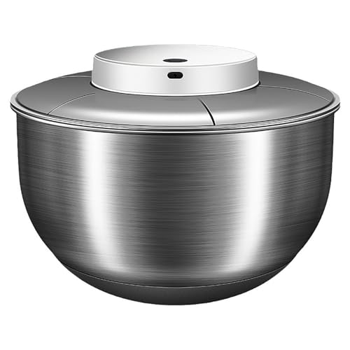 La Mejor Selección de lavadora y secadora electrica más recomendados. 46 Spinner eléctrico para ensaladas, lavadora y secadora de lechuga de acero inoxidable, recargable por USB, lavadora de verduras y frutas con función inteligente de inicio/parada