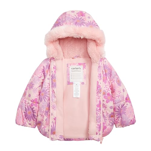 Carter's Toddler & Little Girls' Insulated 2-Piece Print Snowsuit Bib Snow Pant Set3