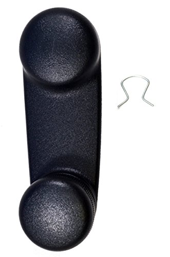 PT Auto Warehouse CH-1833A - Inside Window Crank Handle, Black - Left = Right