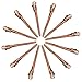 12Pcs Dividing Duck Bill Clips, Clamp Hair Styling Clips Hairpin Metal Hairdressing Sectioning For Salon Styling Tools (Rose Gold)