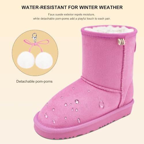 Stelle Kids Winter Boots Girls Boys Snow High Ankle Boots(Taffy Pink,10MT) by Stelle - Used condition - Image 5