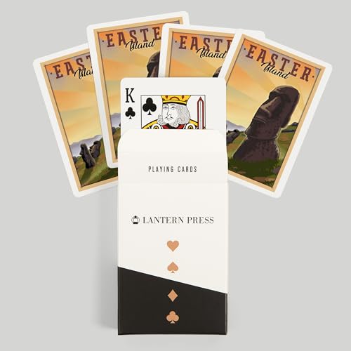 Baraja Poker Easter Island con 52 naipes miniatura 6