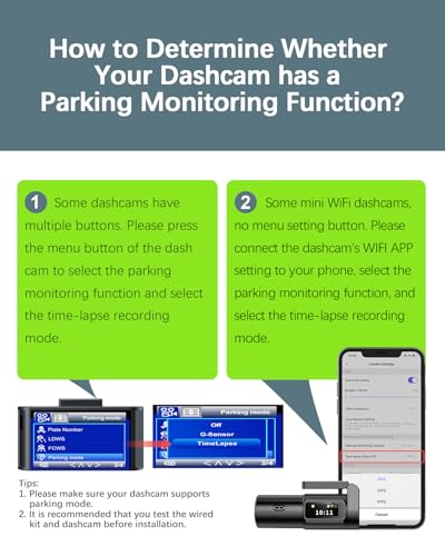 Hardwire Kit for Dash Cam, 4m/13.12ft 12V-24V to 5V 2.5A Car Dash Camera Charger Power Cord USB-C Hard Wire Kit Fuse for Dashcam Suitable for Car Truck SUVs, 3-core ACS Mini-Type Fuse