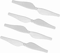 Vista 8 de Juego de 4 pares de cuchillas de hélice, juego de repuesto de hélice de dron ligero de fibra de carbono para DJI Tello (blanco)
