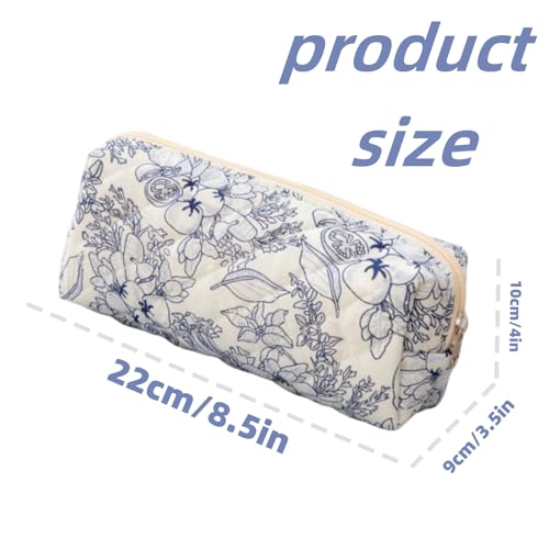 Image of Carry bloom Pencil Pouch Cute Pencil Case for Girls Aesthetic Pencil Bag with Zipper Pen Cases School Supplies Makeup Bag