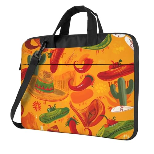 Sac ordinateur portable contre les chocs - Sacoche bandoulière cactus stylée