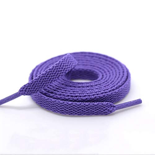 BOSAIYA XD1 2Pairs Thick flat Shoelaces Wide Shoes lace strings Unisex Shoelace for Boot and Shoes 100cm/120cm/140cm/160cm TL0409 (Color : Purple, Length : 160cm)