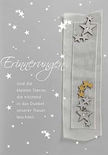 Perleberg Trauerkarte - Lifestyle-Collection - Trauerkarten mit Umschlag - Liebevolle Beileidskarten mit Umschlag - Danksagungskarten Trauer - hochwertige Karten zur Trauer in 11,6 x 16,6 cm Perleberg Trauerkarte - Lifestyle-Collection - Trauerkarten mit Umschlag - Liebevolle Beileidskarten mit Umschlag - Danksagungskarten Trauer - hochwertige Karten zur Trauer in 11,6 x 16,6 cm
