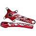 SHHMA VTT Bras pédalier 104BCD manivelle Creux Plateau intégré manivelle pour VTT BMX Route vélo Accessoires,Rouge