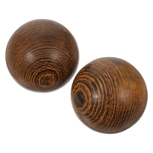 FRCOLOR 1 Pair Health Ball Handball Chinese Health Handball Exerciser Baoding Balls Massage Stress Fitness Rosewood Wood Vintage Deep Massage Supplies Aldult