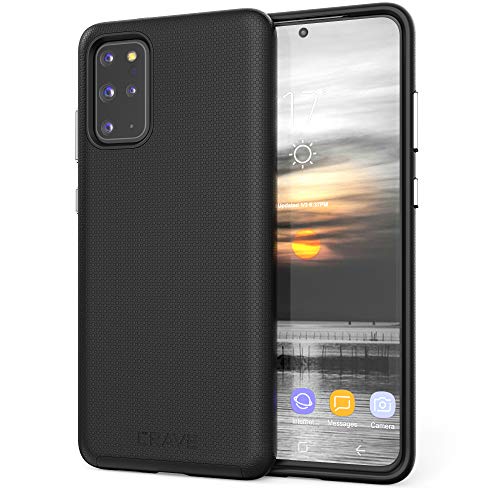 Image of Crave for Samsung Galaxy S20 Plus Case, Shockproof Protection Dual Layer Case for Samsung Galaxy S20 Plus 5G (6.7 inch) - Black