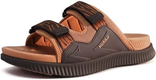 KuaiLu Mens Orthotic Sandals Athletic Thick Cushion Recovery Spor...