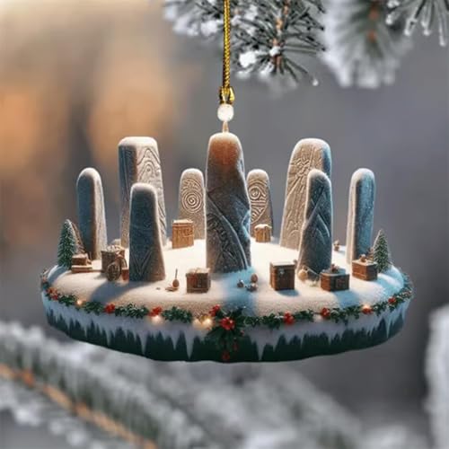 KKNSYW Outlander Christmas Ornament, Outlander Ornaments for Christmas Tree, 2024 New Personalized Acrylic Christmas Tree Decor Gifts, Add a Touch of Outlander Charm to Your Christmas Tree(F)