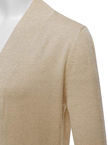 Image of STARJJ Womens Soft Stetchy Knit Longline Open Front Sweater Cardigan with Pockets (S-3X)
