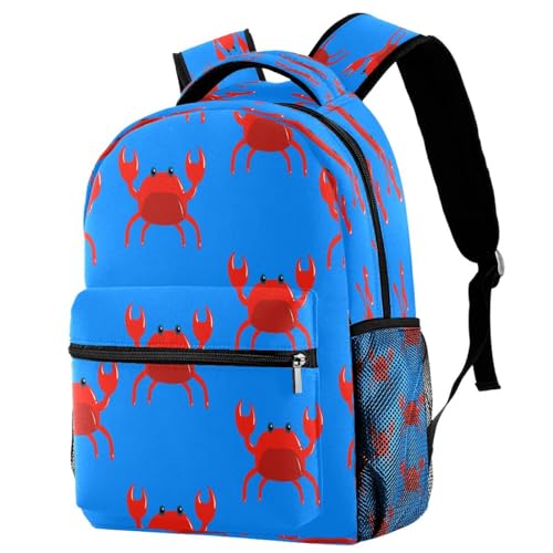 Sac à dos d'école crabe rouge idéal pour les cours et les sorties