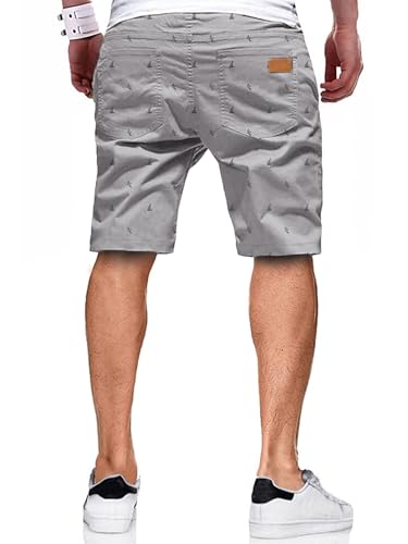 Image of JMIERR Mens Cotton Stretch Shorts Casual Drawstring Twill Chino Shorts | Drawstring Waist, Phone Pockets, Golf, Summer Beach Cruise Outfits, Machine Wash
