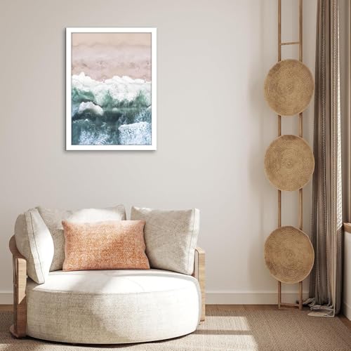 Americanflat 20x28 Picture Frame with Polished Plexiglass - White Picture Frame - Wide Photo Frames Made of Engineered Wood for Vertical or Horizontal Wall Display - Epic Collection - White